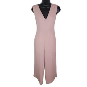 Tahari Blush cropped wide leg jumpsuit  size 2